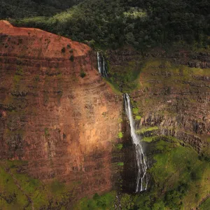 a canyon with a mountain in the background