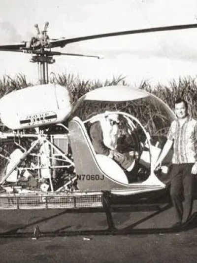 old fashioned helicopter